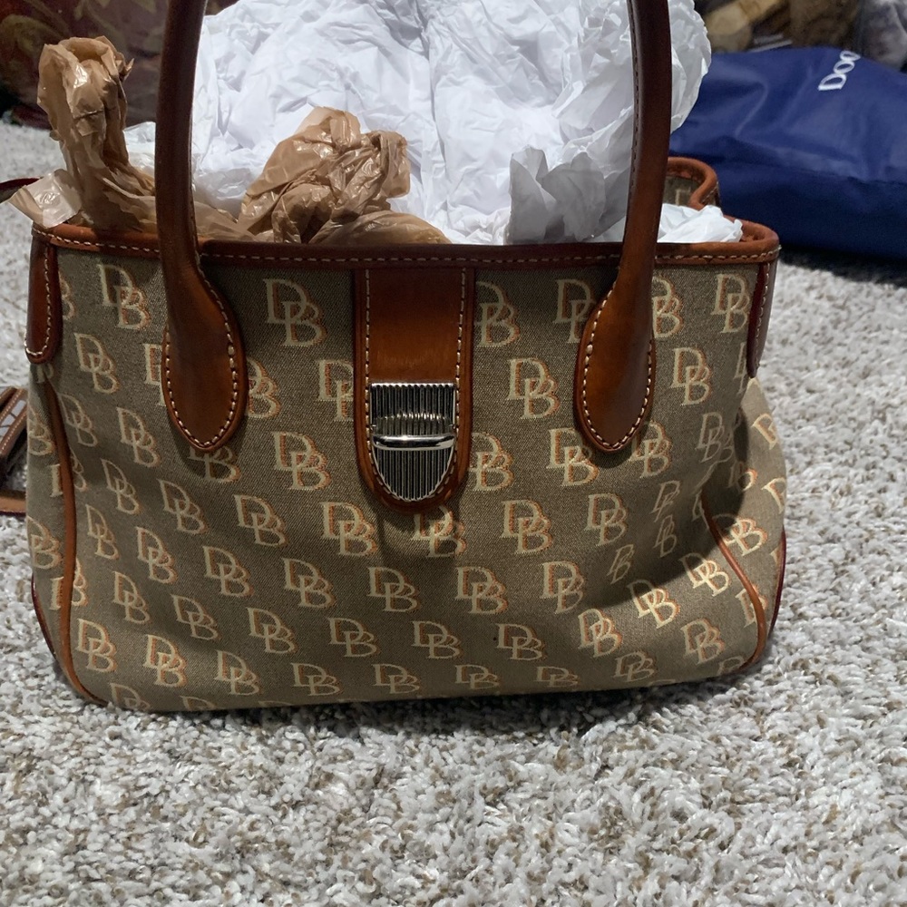 Dooney & Bourke Logo Satchel - Picture 3 of 4
